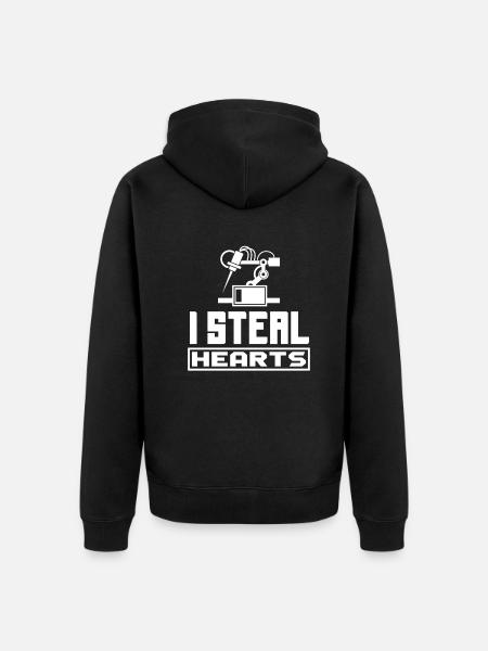 Programmeur de robots robotiques - Veste à capuche bio Premium Unisexe - noir