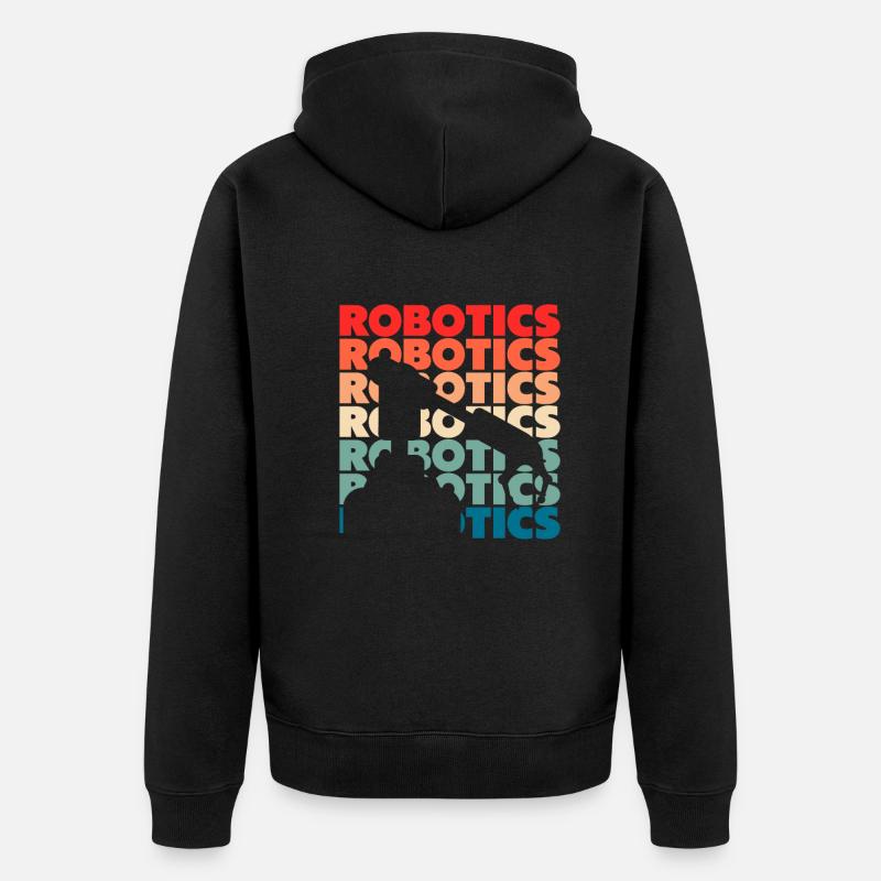 Programmeur de robots robotiques - Veste à capuche bio Premium Unisexe - noir