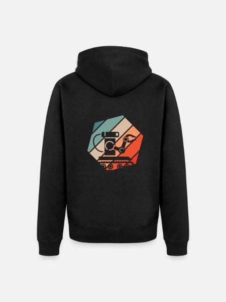 Programmeur de robots robotiques - Veste à capuche bio Premium Unisexe - noir
