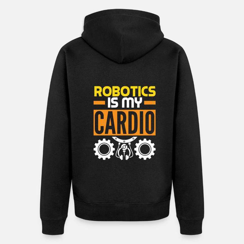 Programmeur de robots robotiques - Veste à capuche bio Premium Unisexe - noir