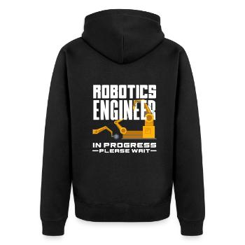 Programmeur de robots robotiques - Veste à capuche bio Premium Unisexe - noir - Dos - Nico (187cm)