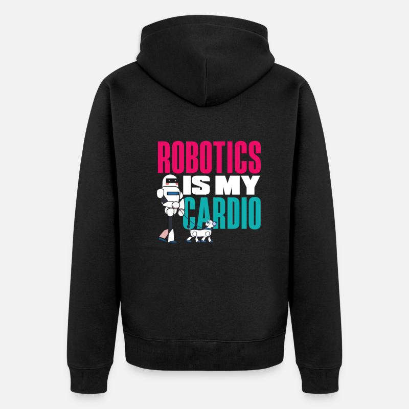 Programmeur de robots robotiques - Veste à capuche bio Premium Unisexe - noir