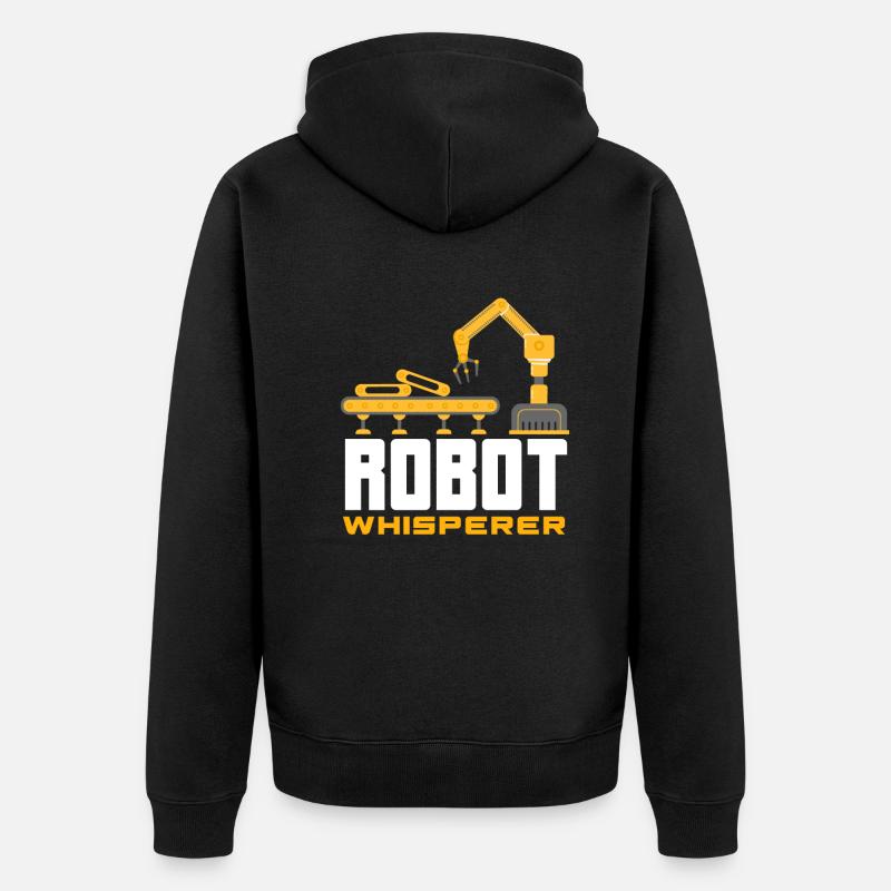 Programmeur de robots robotiques - Veste à capuche bio Premium Unisexe - noir