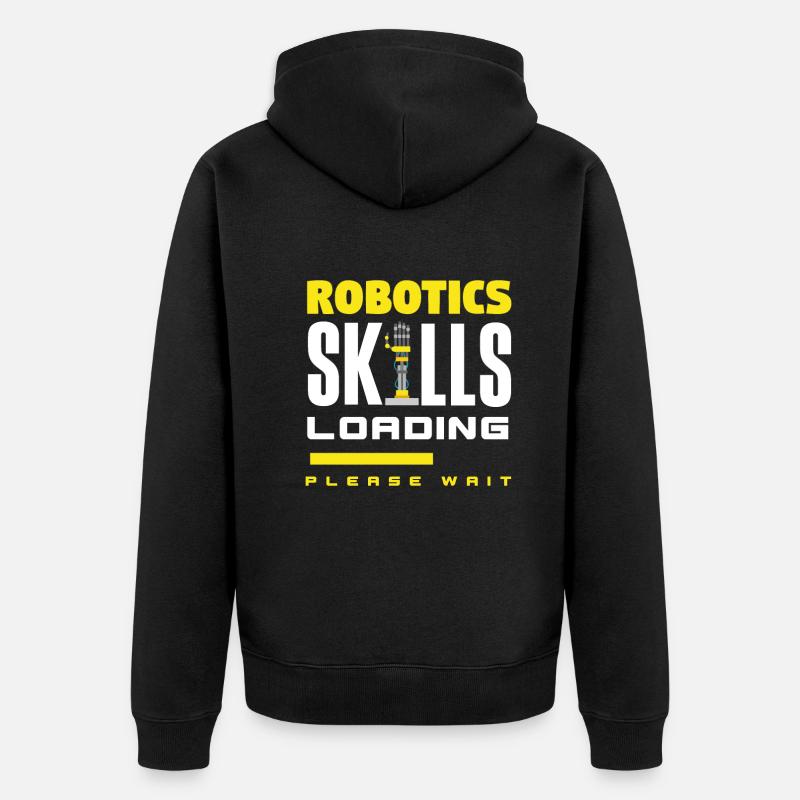 Robotics Robot Programmer - Unisex Premium Organic Zip Hoodie - black