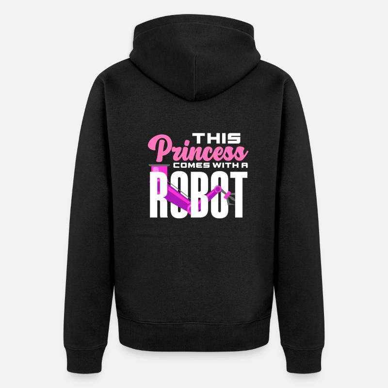Robotics Robot Programmer - Unisex Premium Organic Zip Hoodie - black