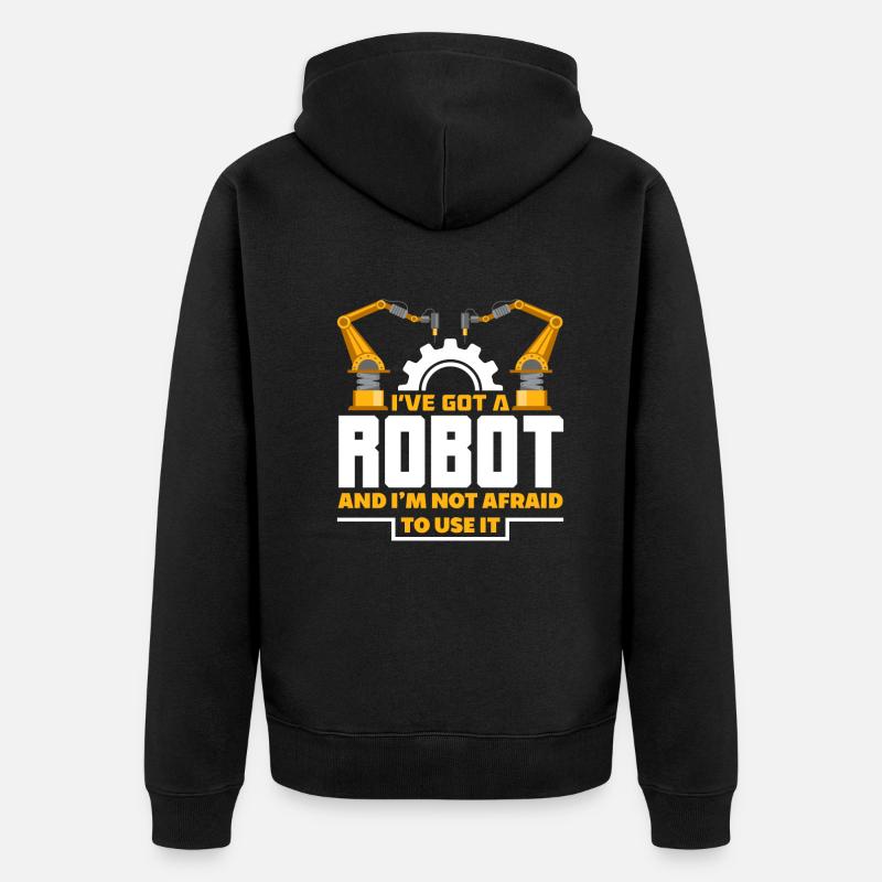 Programmeur de robots robotiques - Veste à capuche bio Premium Unisexe - noir