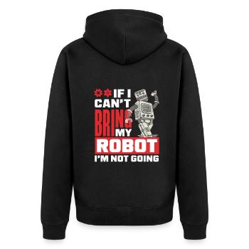 Programmeur de robots robotiques - Veste à capuche bio Premium Unisexe - noir - Dos - Nico (187cm)
