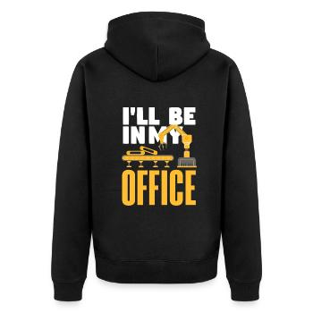 Robotics Robot Programmer - Unisex Premium Organic Zip Hoodie - black - Back - Nico (187cm)