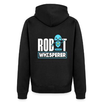 Programmeur de robots robotiques - Veste à capuche bio Premium Unisexe - noir - Dos - Nico (187cm)