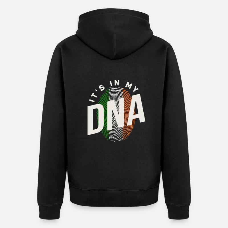 Drôle d’irlandais Irlande cadeau - Veste à capuche bio Premium Unisexe - noir