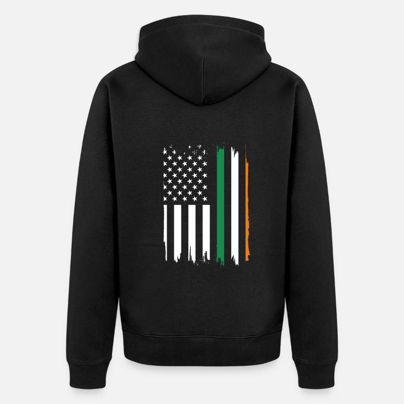 Drôle d’irlandais Irlande cadeau - Veste à capuche bio Premium Unisexe - noir