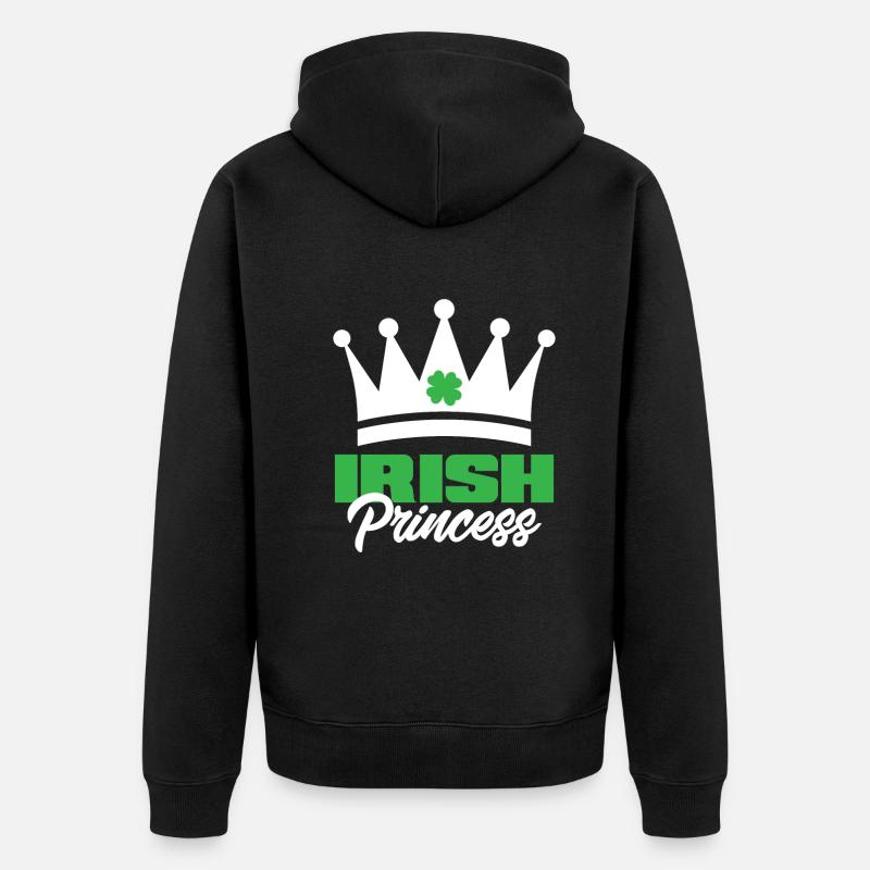 Drôle d’irlandais Irlande cadeau - Veste à capuche bio Premium Unisexe - noir