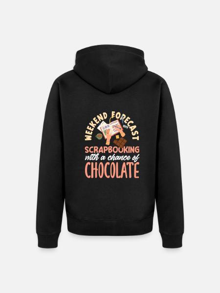 memory book scrapbook scrapbook - Unisex Premium Organic Zip Hoodie - black