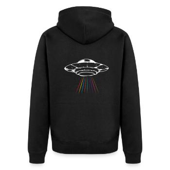 Drôle de cadeau extraterrestre extraterrestre - Veste à capuche bio Premium Unisexe - noir - Dos - Nico (187cm)