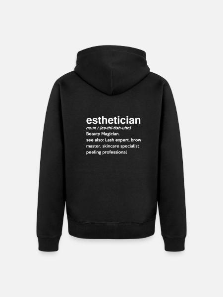 Hautpflege Kosmetikerin Kosmetik - Unisex Premium Bio Zip Hoodie - Schwarz