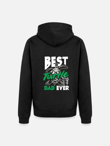 Turtle Sea Turtle Gift - Unisex Premium Organic Zip Hoodie - black