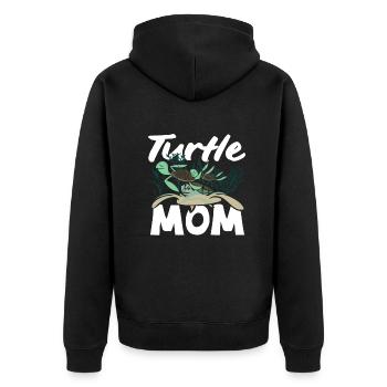Tortue Tortue Mer Cadeau - Veste à capuche bio Premium Unisexe - noir - Dos - Nico (187cm)