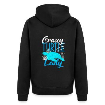 Tortue Tortue Mer Cadeau - Veste à capuche bio Premium Unisexe - noir - Dos - Nico (187cm)