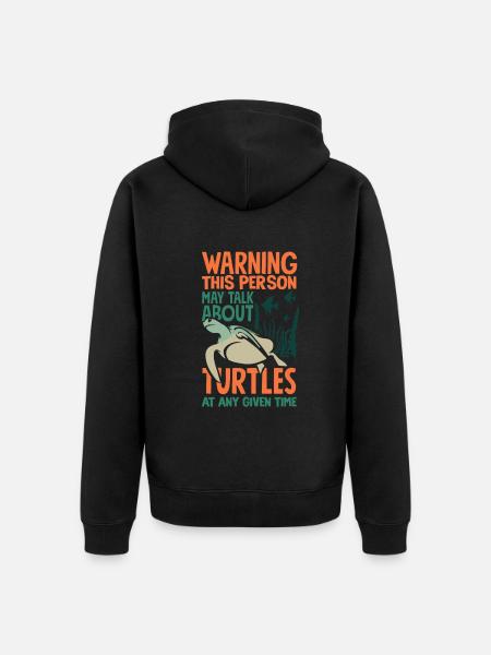 Turtle Sea Turtle Gift - Unisex Premium Organic Zip Hoodie - black