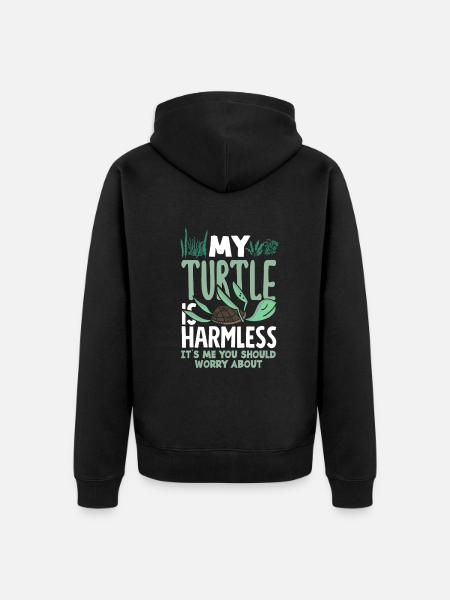 Turtle Sea Turtle Gift - Unisex Premium Organic Zip Hoodie - black
