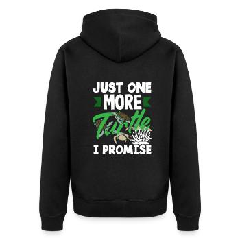 Tortue Tortue Mer Cadeau - Veste à capuche bio Premium Unisexe - noir - Dos - Nico (187cm)