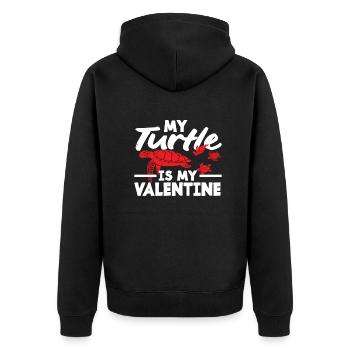 Tortue Tortue Mer Cadeau - Veste à capuche bio Premium Unisexe - noir - Dos - Nico (187cm)