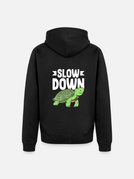 Turtle Sea Turtle Gift - Unisex Premium Organic Zip Hoodie - black