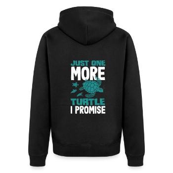 Tortue Tortue Mer Cadeau - Veste à capuche bio Premium Unisexe - noir - Dos - Nico (187cm)