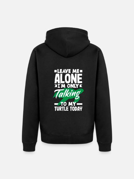 Turtle Sea Turtle Gift - Unisex Premium Organic Zip Hoodie - black