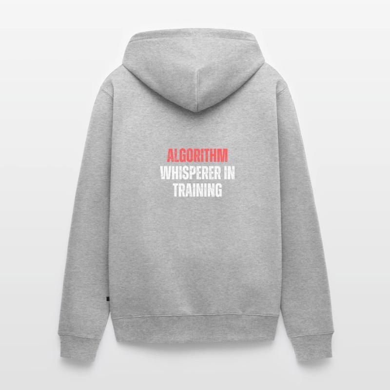Algorithm Whisperer In Training Funny Coding Tech Unisex Premium Organic Zip Hoodie