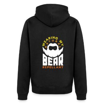 Soins de la barbe Beard Lover Hommes Barbe - Veste à capuche bio Premium Unisexe - noir - Dos - Nico (187cm)