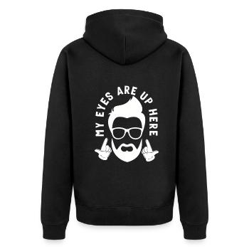 Soins de la barbe Beard Lover Hommes Barbe - Veste à capuche bio Premium Unisexe - noir - Dos - Nico (187cm)