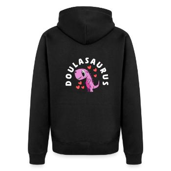 Cadeau Doula Doula Doulas - Veste à capuche bio Premium Unisexe - noir - Dos - Nico (187cm)