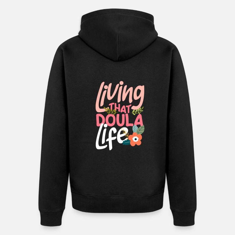 Cadeau Doula Doula Doulas - Veste à capuche bio Premium Unisexe - noir