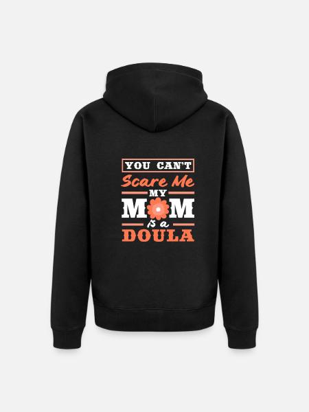 Doula Gift Doula Doulas - Unisex Premium Organic Zip Hoodie - black