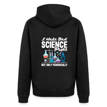 Funny Teacher Teacher Gift - Unisex Premium Organic Zip Hoodie - black - Back - Nico (187cm)