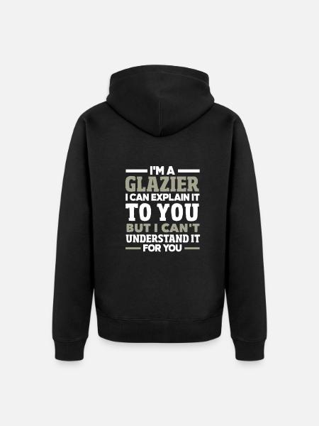 Glasses Gift - Unisex Premium Organic Zip Hoodie - black