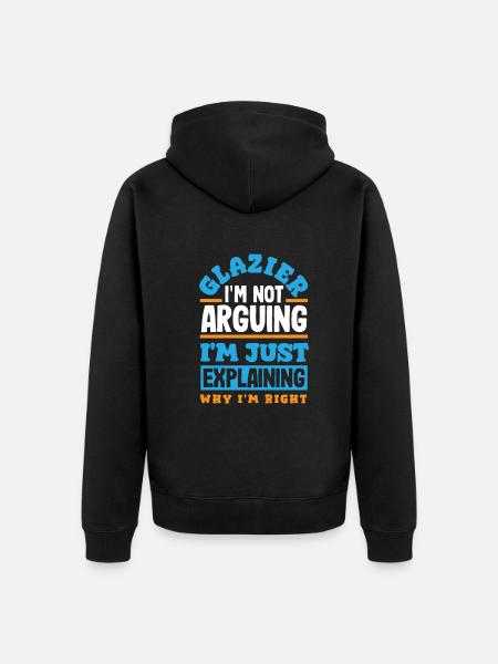 Glasses Gift - Unisex Premium Organic Zip Hoodie - black