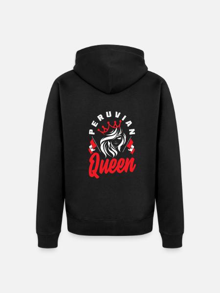 Peru Peruvian Gift - Unisex Premium Organic Zip Hoodie - black