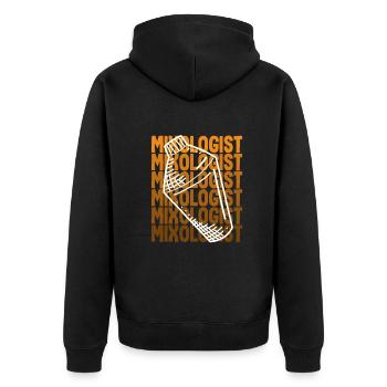 Lustiger Barkeeper Spruch Barkeeper Geschenk - Unisex Premium Bio Zip Hoodie - Schwarz - Hinten - Nico (187cm)