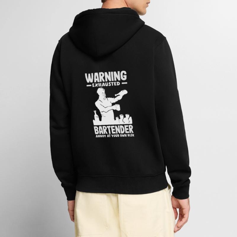 Funny Bartender Saying Bartender Gift Unisex Premium Organic Zip Hoodie