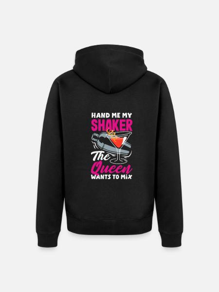 Funny Bartender Saying Bartender Gift - Unisex Premium Organic Zip Hoodie - black