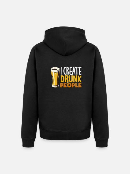 Funny Bartender Saying Bartender Gift - Unisex Premium Organic Zip Hoodie - black