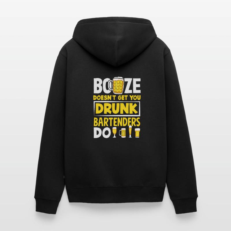 Funny Bartender Saying Bartender Gift Unisex Premium Organic Zip Hoodie