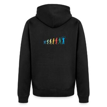 Funny Bartender Saying Bartender Gift - Unisex Premium Organic Zip Hoodie - black - Back - Nico (187cm)