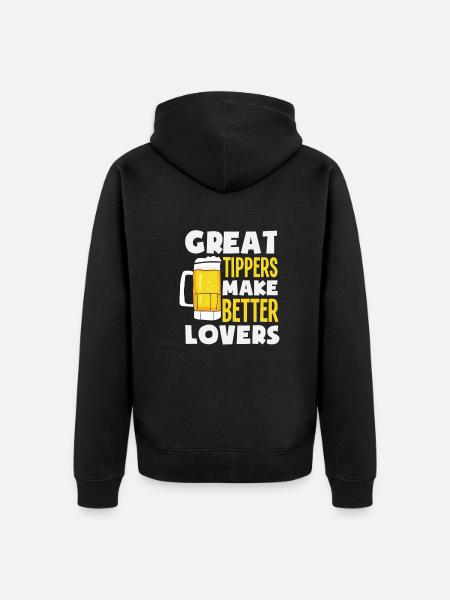 Funny Bartender Saying Bartender Gift - Unisex Premium Organic Zip Hoodie - black