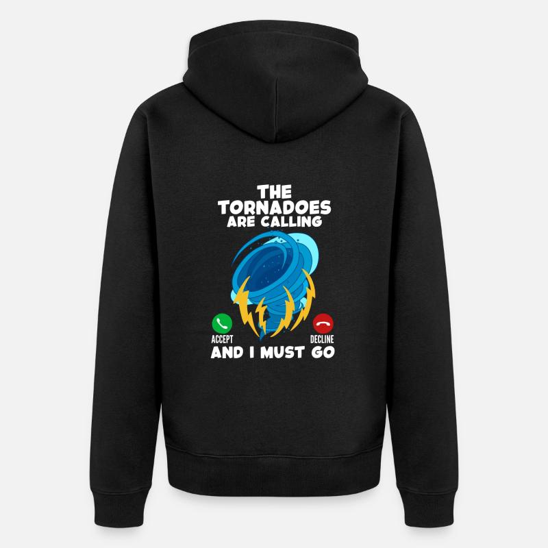 Tornade - Veste à capuche bio Premium Unisexe - noir