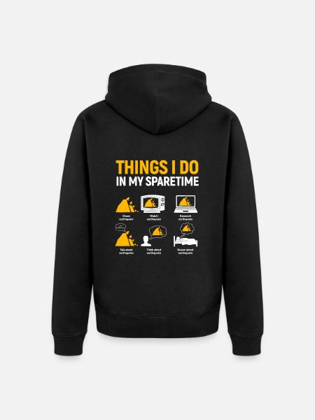 Erdbeben - Unisex Premium Bio Zip Hoodie - Schwarz