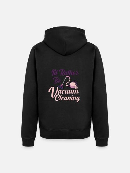Vacuum Cleaner Cleaning Power Gift - Unisex Premium Organic Zip Hoodie - black