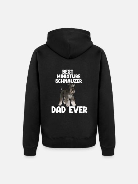 Zwergschnauzer - Unisex Premium Bio Zip Hoodie - Schwarz